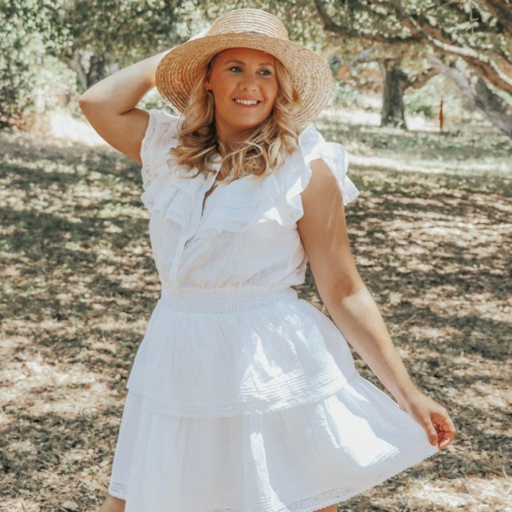 LOVE SHACK FANCY x TARGET Penelope XL White Dress